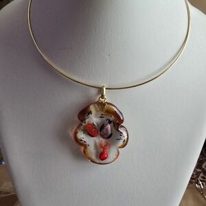 Glass Necklace Made In ITA